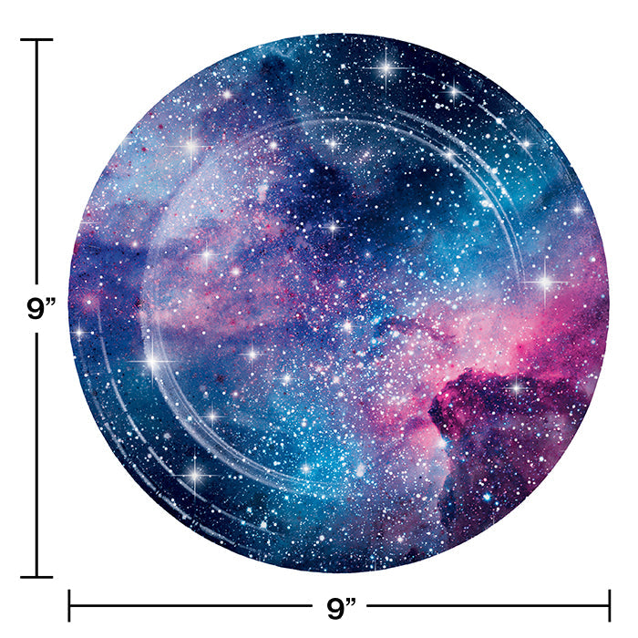 Party Decorations Galaxy Party Paper Plates, 8 Count