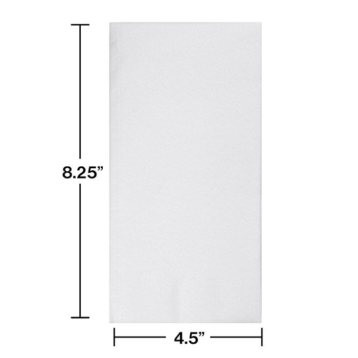 Party Decorations White Buffet Airlaid Napkins, 50 ct