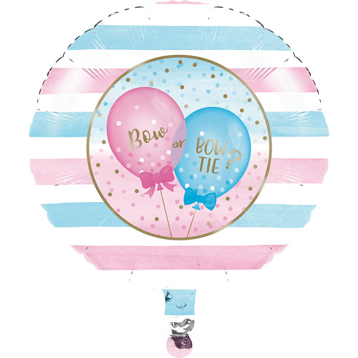 Party Decorations Gender Reveal Balloons Metallic Balloon 18"