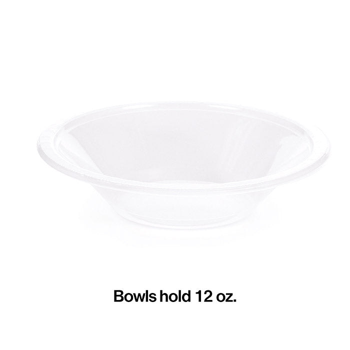 Party Decorations Clear 12 Oz Plastic Bowls, 20 ct