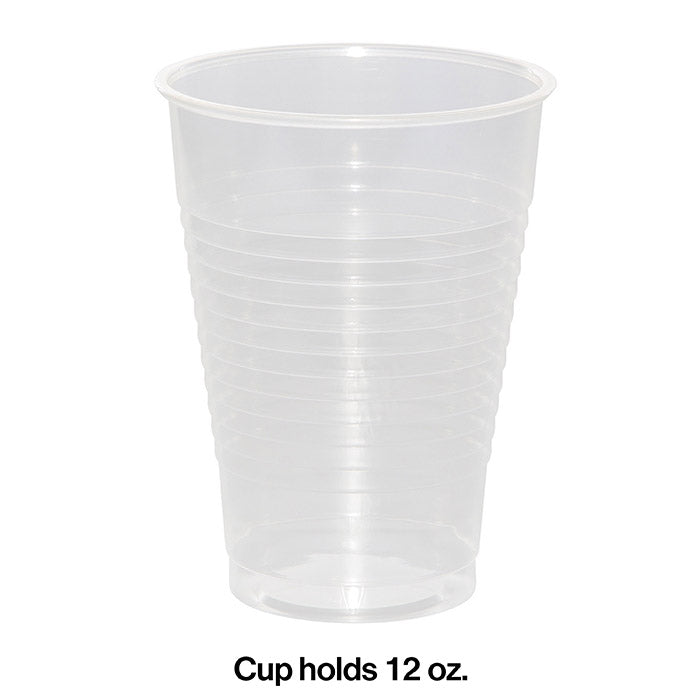 Party Decorations Clear 12 Oz Plastic Cups, 20 ct