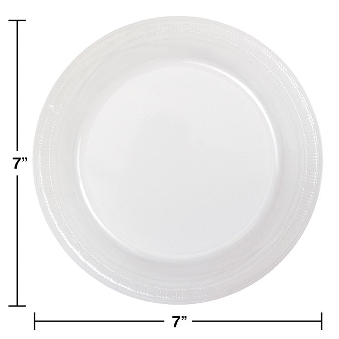 Party Decorations Clear Plastic Dessert Plates, 20 ct