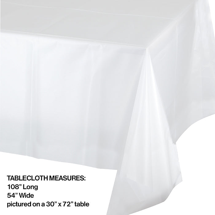 Party Decorations Clear Tablecover Plastic 54" X 108"