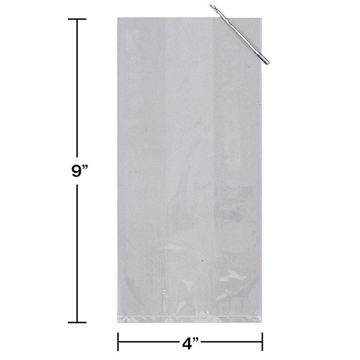 Party Decorations Small Clear Cello Favor Bag, 20 ct