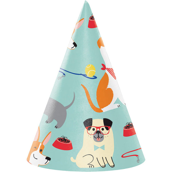 Party Decorations Dog Party Party Hats, 8 Count