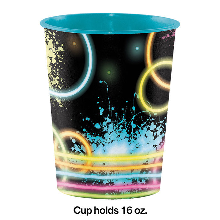 Party Decorations Glow Party Plastic Keepsake Cup 16 Oz.