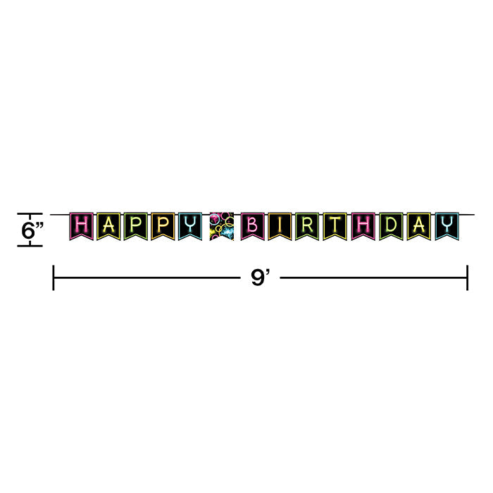 Party Decorations Glow Party Ribbon Banner