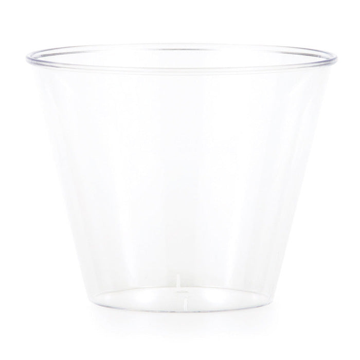 Party Decorations Clear Plastic Glasses, 9 Oz, 8 ct