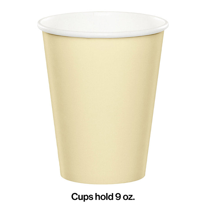 Party Decorations Ivory Hot/Cold Paper Cups 9 Oz., 24 ct