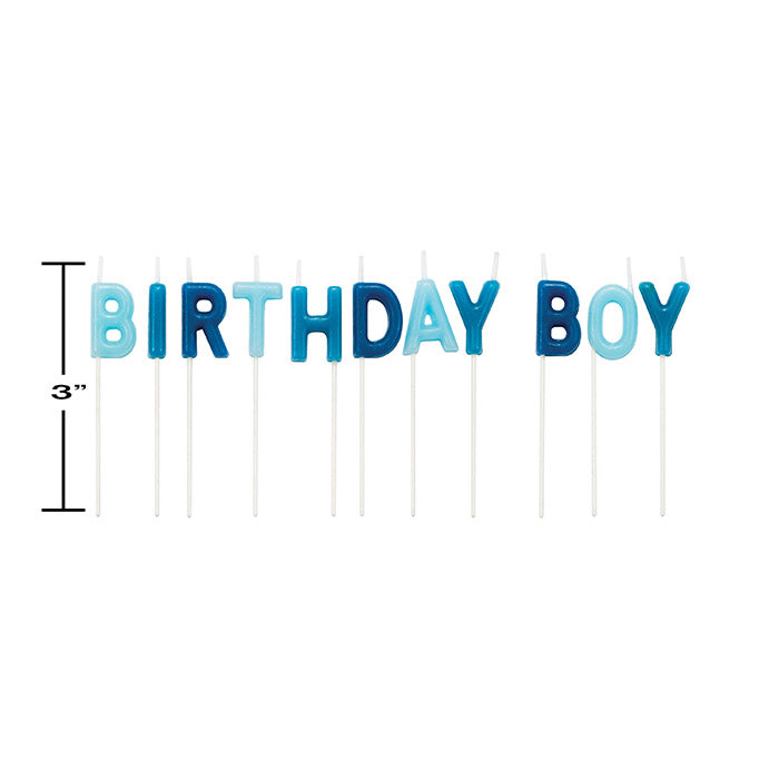 Party Decorations Birthday Boy Pick Candles, 12 Count