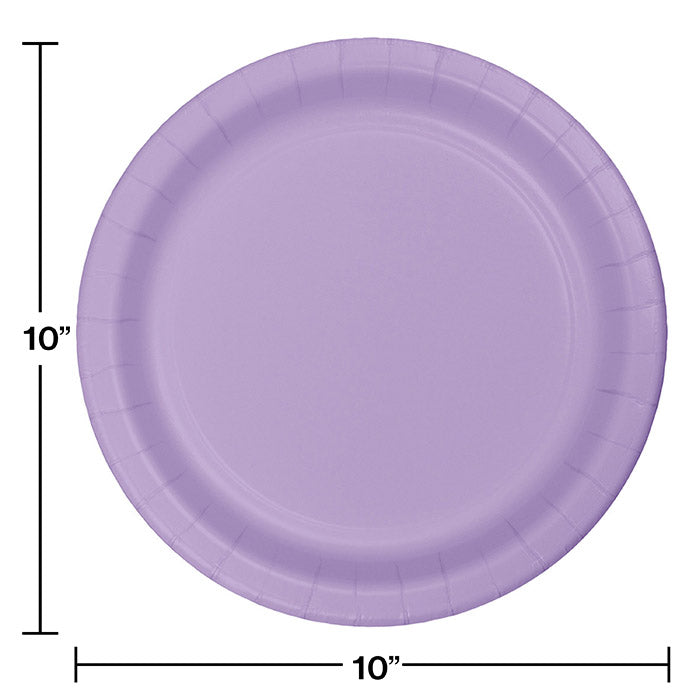 Party Decorations Luscious Lavender Paper Banquet Plates, 24 ct