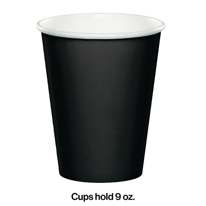 Party Decorations Black Velvet Hot/Cold Paper Cups 9 Oz., 24 ct