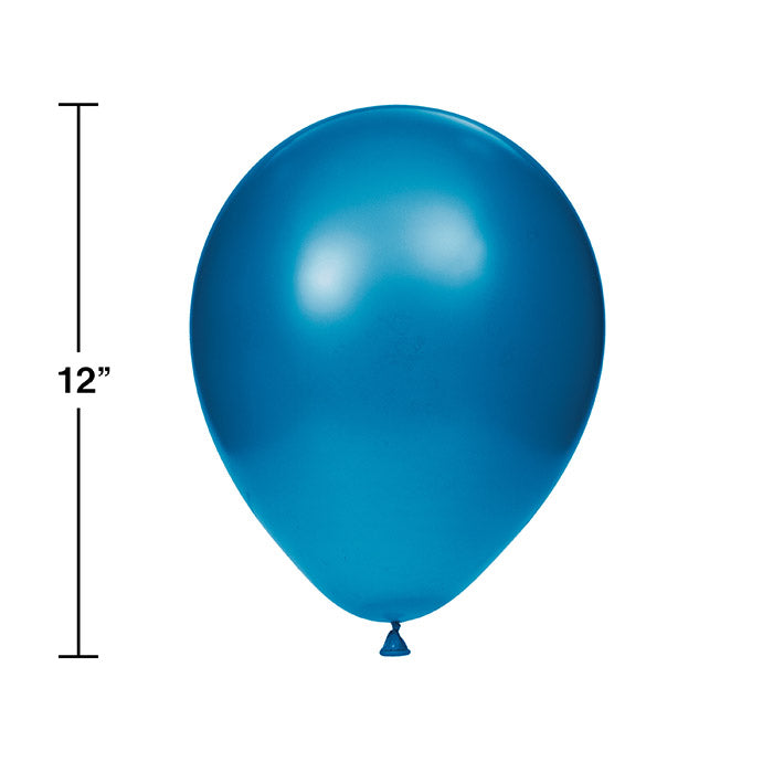 Party Decorations Latex Balloons 12" Cobalt, 15 ct