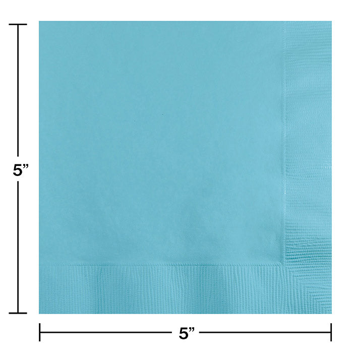 Party Decorations Pastel Blue Beverage Napkin, 3 Ply, 50 ct