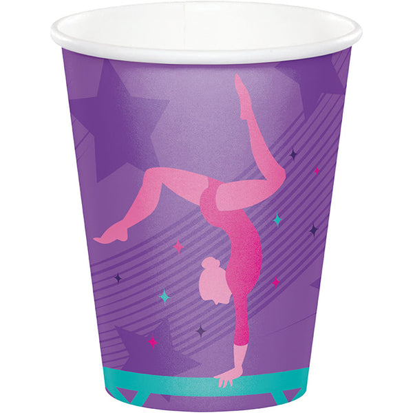 Party Decorations Gymnastics Party Paper Paper Hot/Cold Cups 9Oz. 8ct