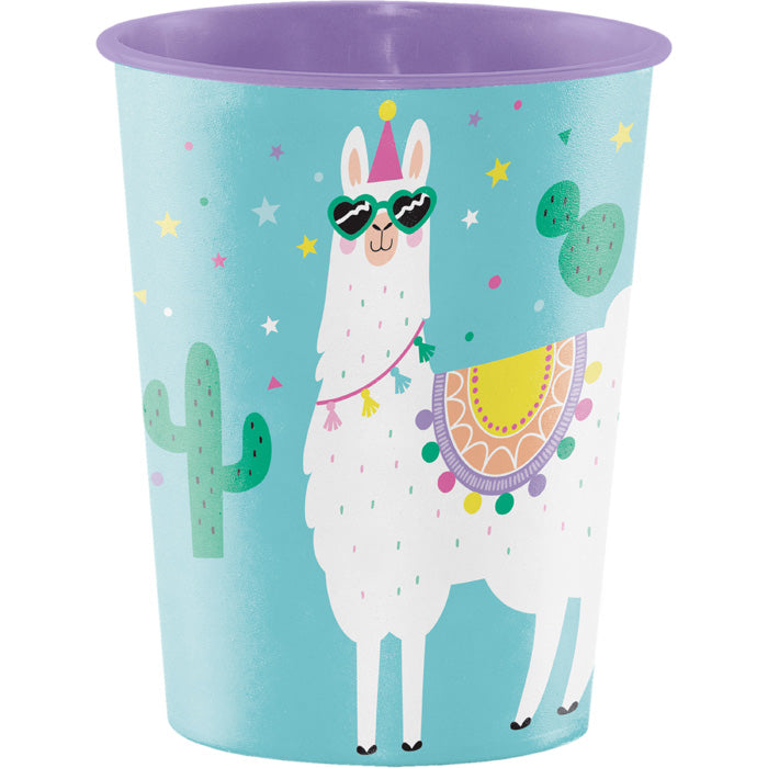 Party Decorations Llama Party Plastic Keepsake Cup 16 Oz.