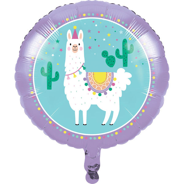 Party Decorations Llama Party Metallic Balloon 18