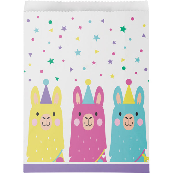 Party Decorations Llama Party Treat Bags, 10 ct