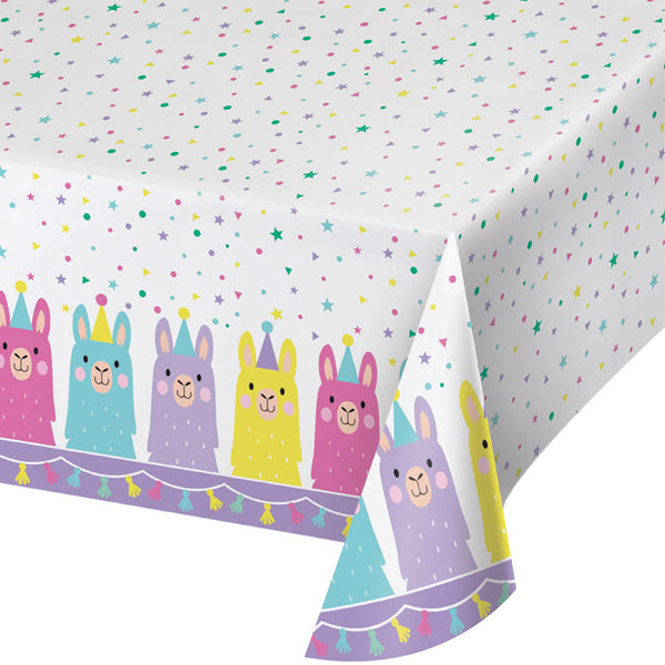 Party Decorations Llama Party Plastic Tablecover All Over Print, 54