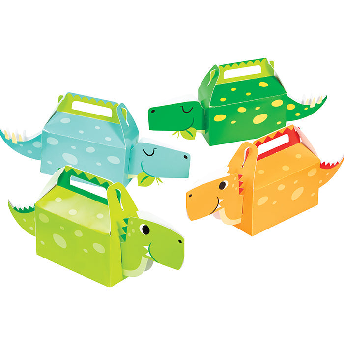 Party Decorations Boy Dino Party Treat Box 3D 4ct