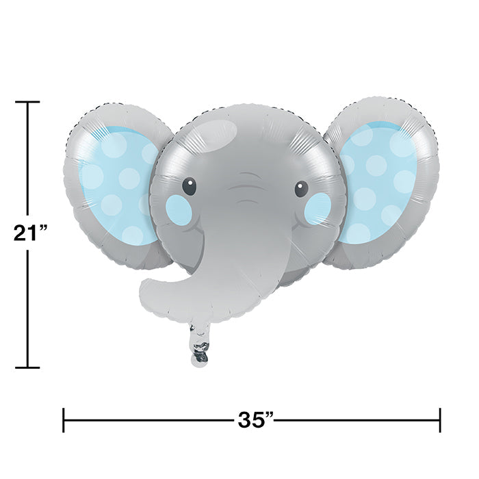 Party Decorations Enchanting Elephants Boy Metallic Balloon