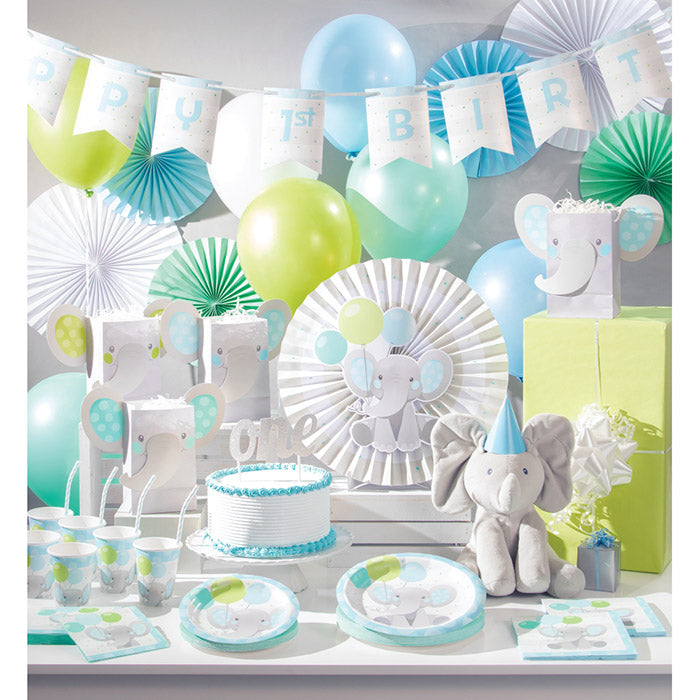 Party Decorations Enchanting Elephants Boy Metallic Balloon