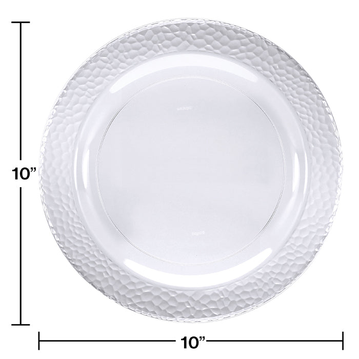 Party Decorations Clear Pebble 10" Plate 10ct