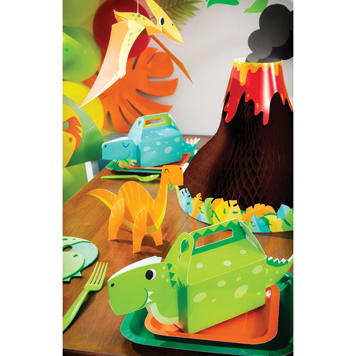 Party Decorations Boy Dino Party Treat Box 3D 4ct