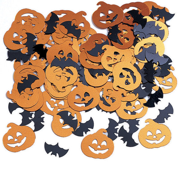 Party Decorations Halloween Bats And Pumpkin Confetti, 0.5 oz