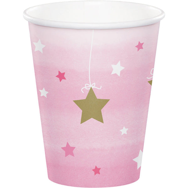 Party Decorations One Little Star - Girl Hot/Cold Paper Paper Cups 9 Oz., 8 ct