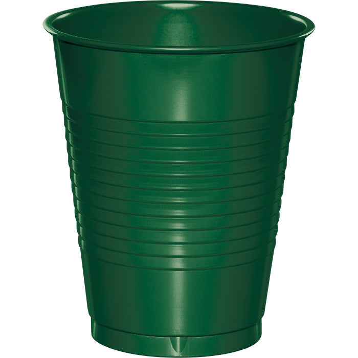 Party Decorations Hunter Green 16 Oz Plastic Cups, 20 ct