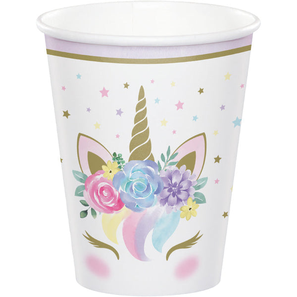 Party Decorations Unicorn Baby Shower Paper Cups, Pack Of 8