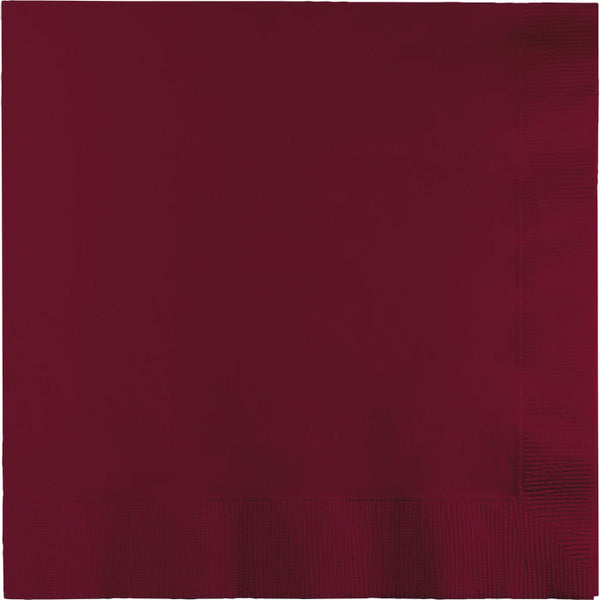 Party Decorations Burgundy Luncheon Napkin 2Ply, 50 ct