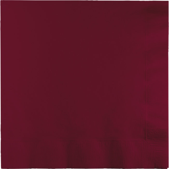 Party Decorations Burgundy Luncheon Napkin 2Ply, 50 ct