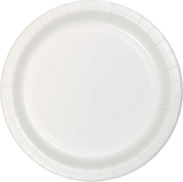 Party Decorations White Dinner Plate, 24 ct