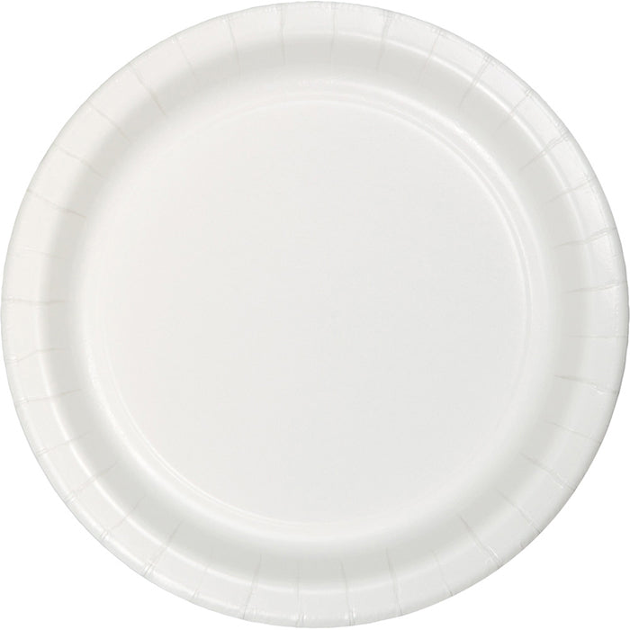 Party Decorations White Dinner Plate, 75 ct