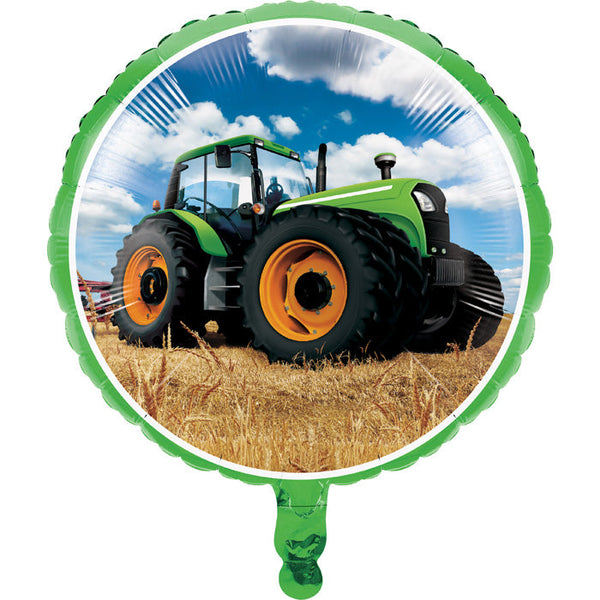 Party Decorations Tractor Time Metallic Balloon 18