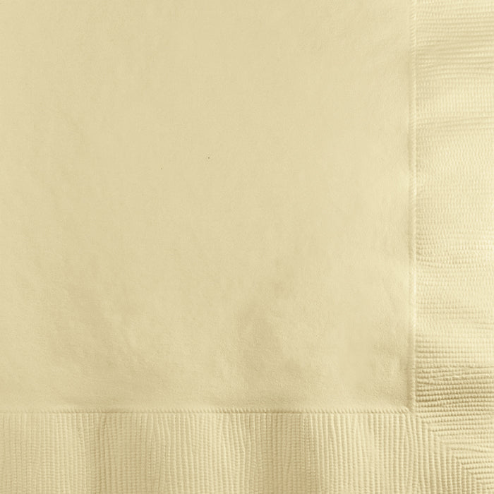 Party Decorations Ivory Beverage Napkin 2Ply, 200 ct