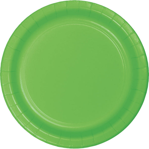 Party Decorations Fresh Lime Green Paper Plates, 8 ct