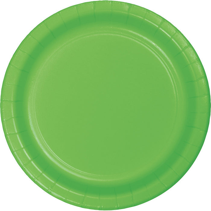 Party Decorations Fresh Lime Green Paper Plates, 8 ct