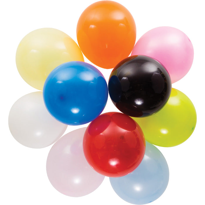 Party Decorations Latex Balloons 12" Asst Colors, 15 ct