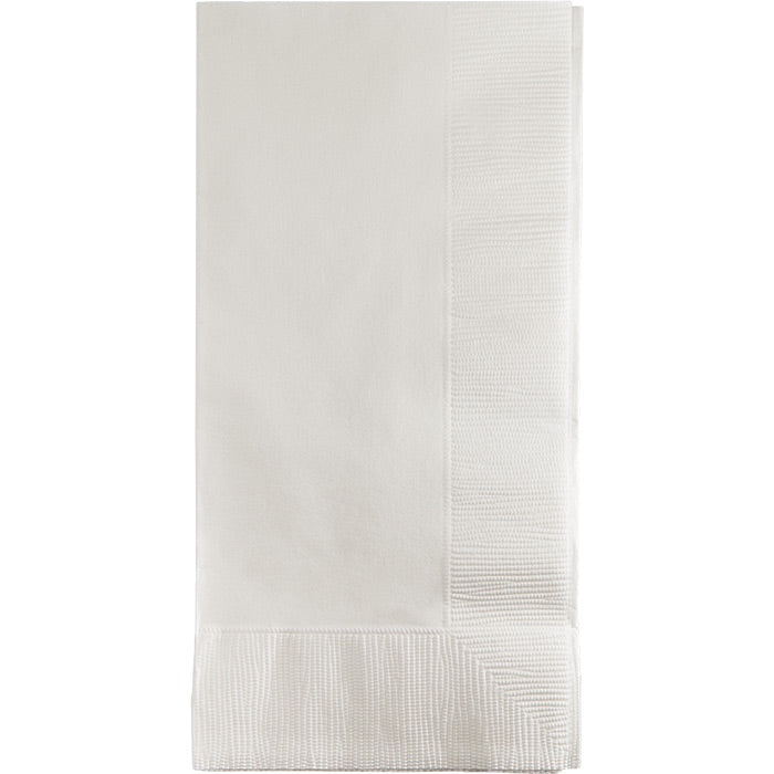 Party Decorations White Dinner Napkins 2Ply 1/8Fld, 50 ct