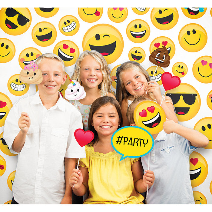 Party Decorations Show Your Emojions Photo Backdrop