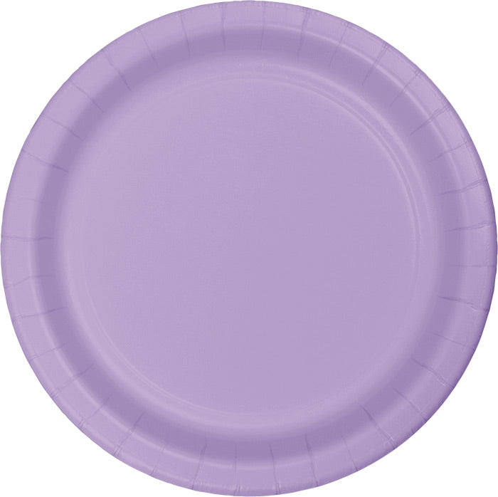 Party Decorations Luscious Lavender Purple Paper Plates, 24 Count