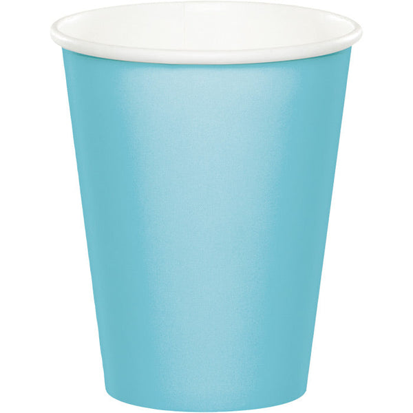 Party Decorations Pastel Blue Hot/Cold Paper Paper Cups 9 Oz., 24 ct