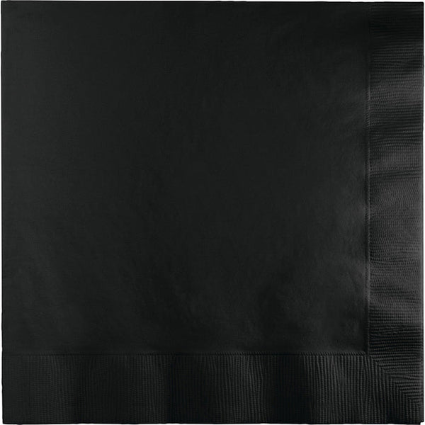 Party Decorations Black Velvet Dinner Napkins 3Ply 1/4Fld, 25 ct