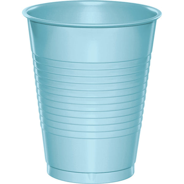 Party Decorations Pastel Blue 16 Oz Plastic Cups, 20 ct