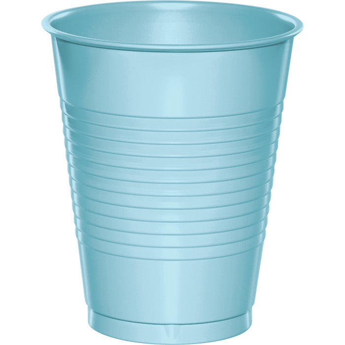 Party Decorations Pastel Blue 16 Oz Plastic Cups, 20 ct