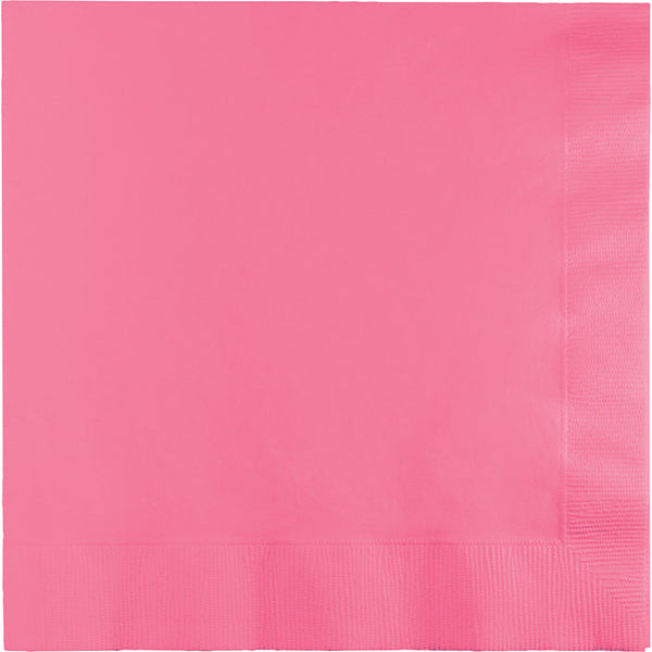 Party Decorations Candy Pink Dinner Napkins 3Ply 1/4Fld, 25 ct