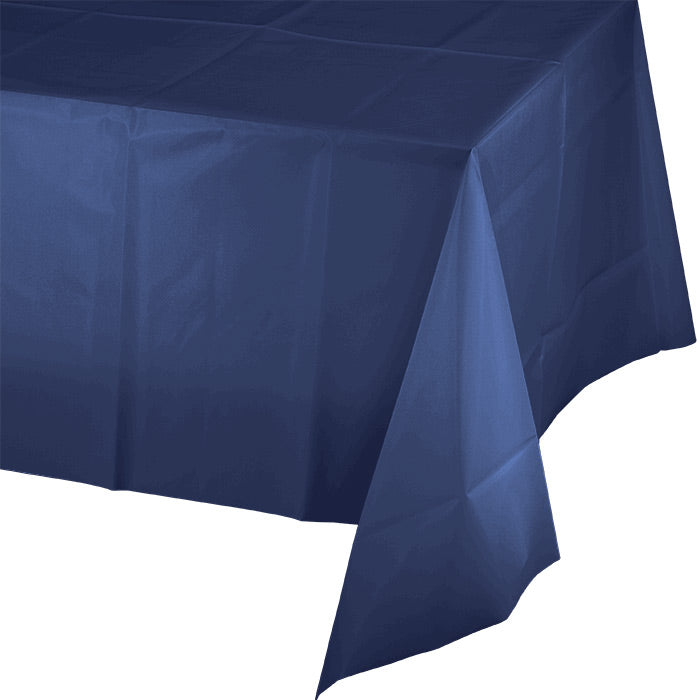 Party Decorations Navy Tablecover Plastic 54" X 108"